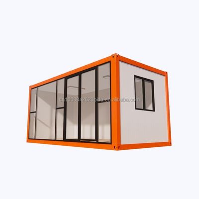 Modern ontwerp kantoorgebouw voor hotelresort gemaakt van geprefabriceerde staalstructuur en sandwichpaneelcontainerhuis