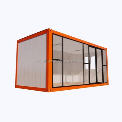 Modern ontwerp kantoorgebouw voor hotelresort gemaakt van geprefabriceerde staalstructuur en sandwichpaneelcontainerhuis