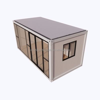Modern ontwerp kantoorgebouw voor hotelresort gemaakt van geprefabriceerde staalstructuur en sandwichpaneelcontainerhuis