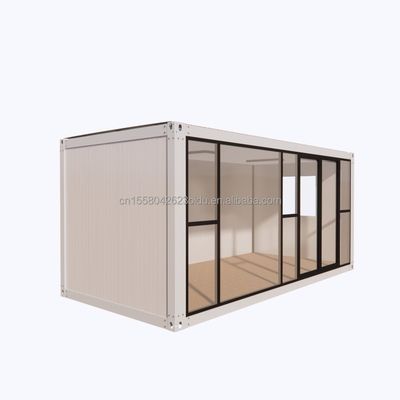 Modern ontwerp kantoorgebouw voor hotelresort gemaakt van geprefabriceerde staalstructuur en sandwichpaneelcontainerhuis
