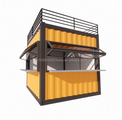 Muur 50/75/100mm Wave Sandwich Panel 20ft/40ft Prefab Mobile Bar Aanpasbaar 10 FT Modern Prefab Tiny Shop