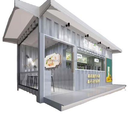 Hotel Prefab Verhuisbare winkel Modern ontwerp Prefab restaurant Bar Verkoopkiosk Kleine woning gemaakt van stalen sandwichpaneel