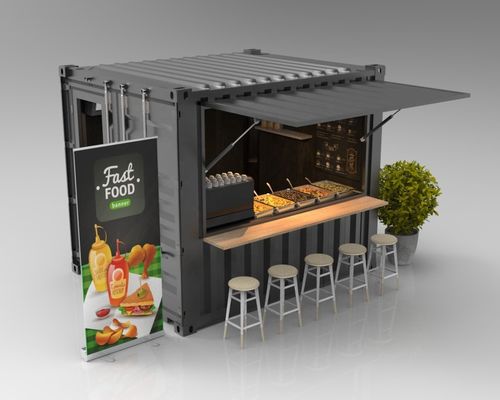 Hotel Prefab Verhuisbare winkel Modern ontwerp Prefab restaurant Bar Verkoopkiosk Kleine woning gemaakt van stalen sandwichpaneel