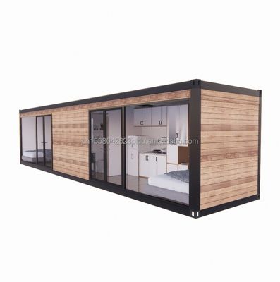 EU 40ft voorgefabriceerde woonkamer Containerruimte met aluminiumalloy ramen en gegalvaniseerde stalen vierkant buizen