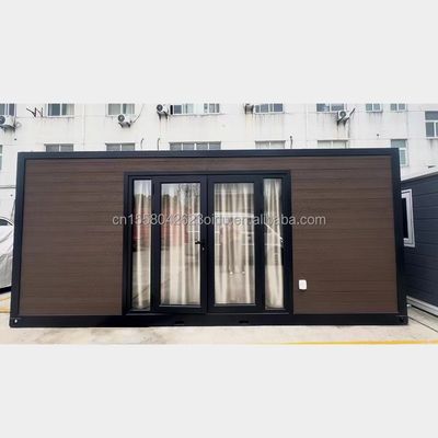 EU 20ft Houten Huizen Prefabricated Huizen gegalvaniseerde staalstructuur Moderne luxe prefab huis voor in aangepaste kleur