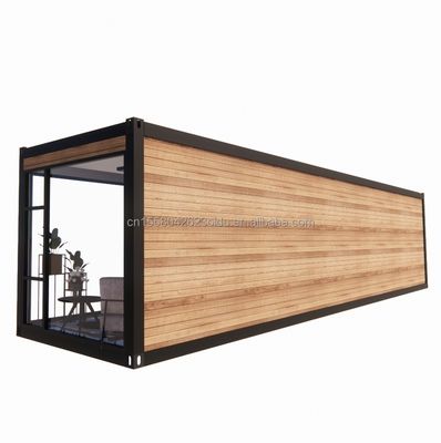 Hotel 40ft Garden Mobile House Houten studio Vlak Container Koffiehuis met 3D-model en CAD-tekeningen in Garden Hotel