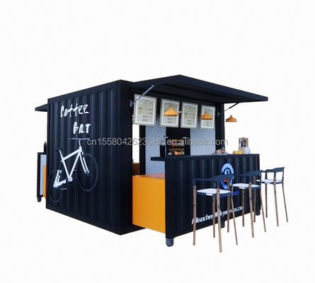 Gepersonaliseerde kleur 10ft 20ft Prefab Steel Home Tiny City Shop Container Mini Bar Store IJs Cream Summer City Curbside Drinks Beverages