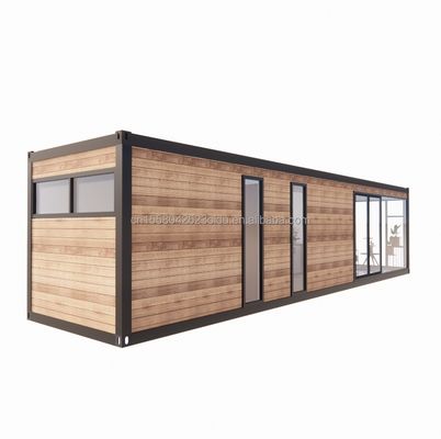 Hotel 40ft Garden Mobile House Houten studio Vlak Container Koffiehuis met 3D-model en CAD-tekeningen in Garden Hotel