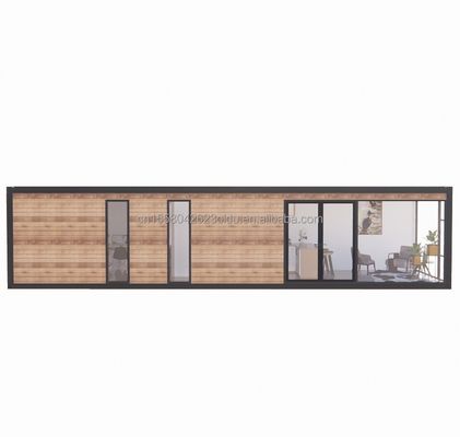 Hotel 40ft Garden Mobile House Houten studio Vlak Container Koffiehuis met 3D-model en CAD-tekeningen in Garden Hotel