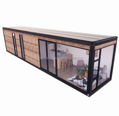 Hotel 40ft Garden Mobile House Houten studio Vlak Container Koffiehuis met 3D-model en CAD-tekeningen in Garden Hotel