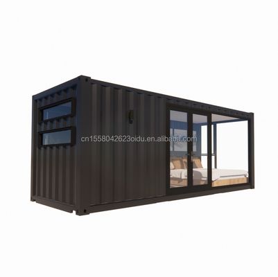50/75/100mm Wave Sandwich Panel Houten badkamers en aluminiumlegeringen Vensters Stalen Houten structuur Vlak pak Containerhuis voor tuinhotels
