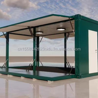 Modern 20 FT 40 FT Prefab Home Container Houten Prefab Outdoor Restaurant Koffiekast voor aangepaste kleur