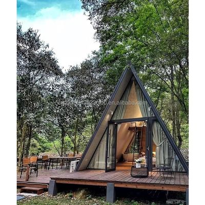 Moderne driehoekhuizen Kit huizen Modulair huis Container huis Een frame Houten camper Hotel Huis met aangepaste kleur