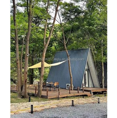 Moderne driehoekhuizen Kit huizen Modulair huis Container huis Een frame Houten camper Hotel Huis met aangepaste kleur
