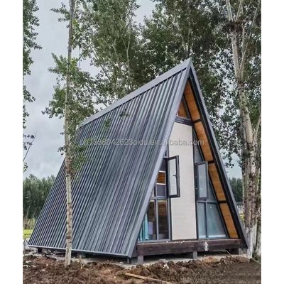 Moderne driehoekhuizen Kit huizen Modulair huis Container huis Een frame Houten camper Hotel Huis met aangepaste kleur