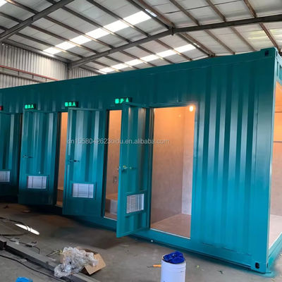 40 FT Uitbreidbaar stalen geprefabriceerd huis voor aanpasbare mobiele container winkelmuur 50/75/100mm Wave Sandwich Panel