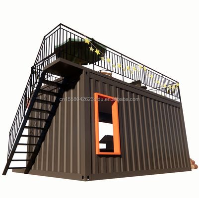 Outdoor Application Prefabricated Steel Restaurant Container Store met modern ontwerp en aluminiumlegering Windows 20ft of 40ft