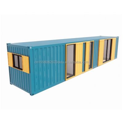 Stalen frame gegalvaniseerd stalen buigen 180g 40ft container modulair houten huis prefab huizen