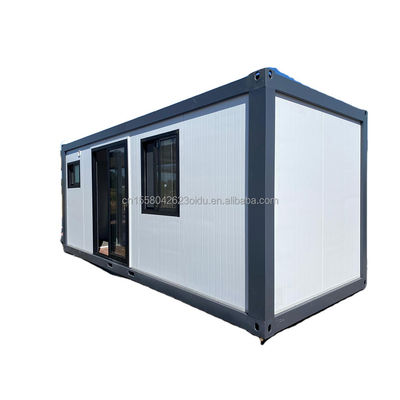 Outdoor Tiny Home 10ft Prefabricated Steel Sentry Box Container Guard House met 50/75/100mm Wave Sandwich Panel Muur