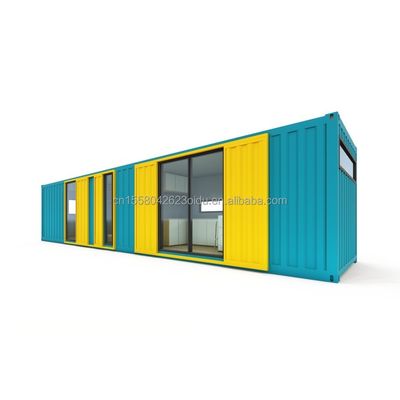 Stalen frame gegalvaniseerd stalen buigen 180g 40ft container modulair houten huis prefab huizen