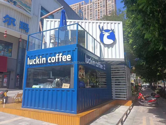 10ft 20ft Steel Shipping Container Prefabricated House Shop Bar Workshop Home Bedroom Hotel 40ft Grootte met Sandwich Panel