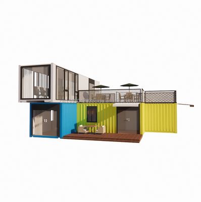 10ft 20ft Steel Shipping Container Prefabricated House Shop Bar Workshop Home Bedroom Hotel 40ft Grootte met Sandwich Panel