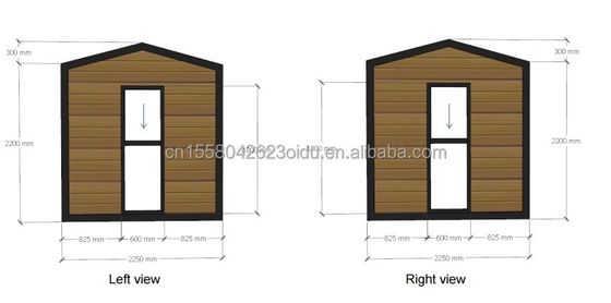 Gegalvaniseerd stalen buiging 180g en aluminiumlegering ramen 40ft modern ontwerp geprefabriceerd houten container huis voor hotel winkel