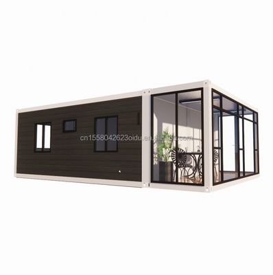 Staalstructuur Frame Gelast EU Luxury 20FT Combinatie Flat Packaging Container 2 slaapkamers Gezinswoning Mobil Home