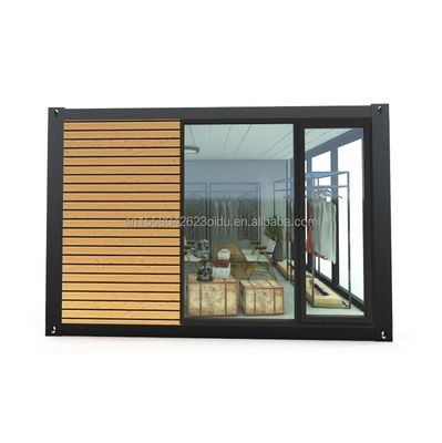 Aluminiumlegeringsvensters Luxe Modern Houten Atelier Displaykast voor appartement of vakantiehuisopslagoplossing