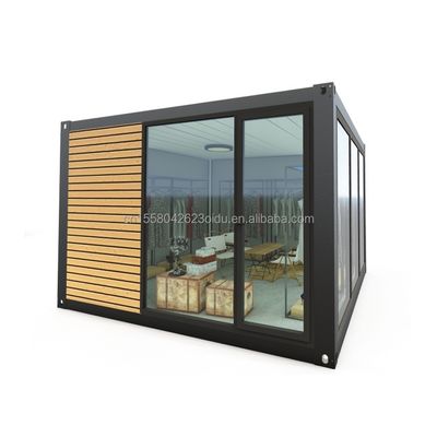 Aluminiumlegeringsvensters Luxe Modern Houten Atelier Displaykast voor appartement of vakantiehuisopslagoplossing