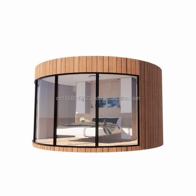 Moderne Europese Unie geprefabriceerde houten huizen met gegalvaniseerde stalen vierkantbuizen als hoofdstructuur en op maat gemaakte kleur