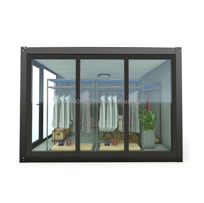 Aluminiumlegeringsvensters Luxe Modern Houten Atelier Displaykast voor appartement of vakantiehuisopslagoplossing