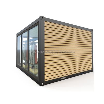 Aluminiumlegeringsvensters Luxe Modern Houten Atelier Displaykast voor appartement of vakantiehuisopslagoplossing