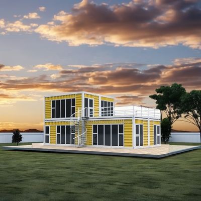 20ft of 40ft Afneembare vouwbare prefab huis Hotel Container Vakantiehuis met Aluminium Alloy Windows