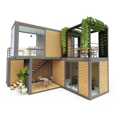Afneembare Container 20ft Luxe Modulaire Prefab Container Huis voor Modern Hotel Design en Opvouwbare Luxe Container