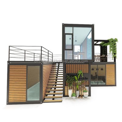 Afneembare Container 20ft Luxe Modulaire Prefab Container Huis voor Modern Hotel Design en Opvouwbare Luxe Container