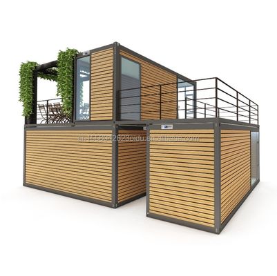 Afneembare Container 20ft Luxe Modulaire Prefab Container Huis voor Modern Hotel Design en Opvouwbare Luxe Container