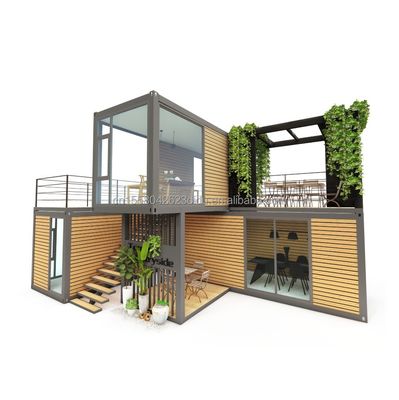 Afneembare Container 20ft Luxe Modulaire Prefab Container Huis voor Modern Hotel Design en Opvouwbare Luxe Container