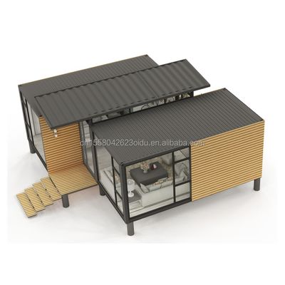 Afneembare Container 20ft Luxe Modulaire Prefab Container Huis voor Modern Hotel Design en Opvouwbare Luxe Container