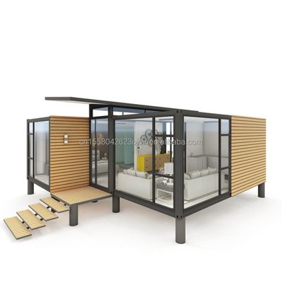 Afneembare Container 20ft Luxe Modulaire Prefab Container Huis voor Modern Hotel Design en Opvouwbare Luxe Container