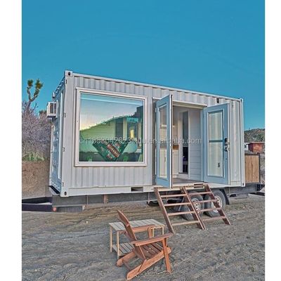 Australische standaard gegalvaniseerd stalen vierkantbuizen Chinese ontwerp 20ft prefab tuinhuis één slaapkamer één badkamer