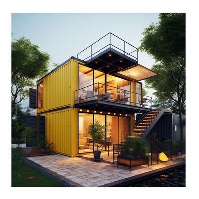 Family Steel Structure Shop 20ft/40ft EU Luxe Modern Design Prefab huis met keuken Badkamer Eén slaapkamer