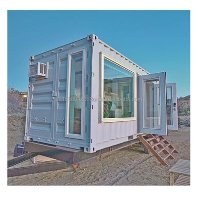 Australische standaard gegalvaniseerd stalen vierkantbuizen Chinese ontwerp 20ft prefab tuinhuis één slaapkamer één badkamer