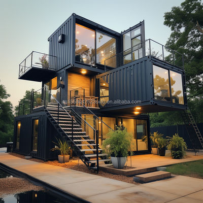 Family Steel Structure Shop 20ft/40ft EU Luxe Modern Design Prefab huis met keuken Badkamer Eén slaapkamer