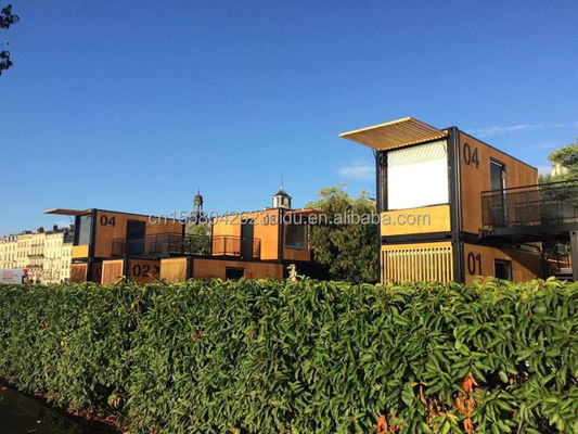 Opvouwbaar/uitbreidbaar/afneembare commerciële straatcontainerhuis Restaurant/kledingwinkel met modern twee verdiepingen tellend ontwerp