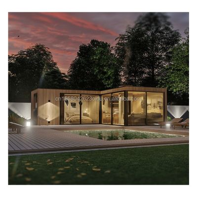 Staalstructuur Houten huis Tuin Slaapkamer Strand Landschap Kenmerken Home Stay Hotel 20ft Houten containerhuis
