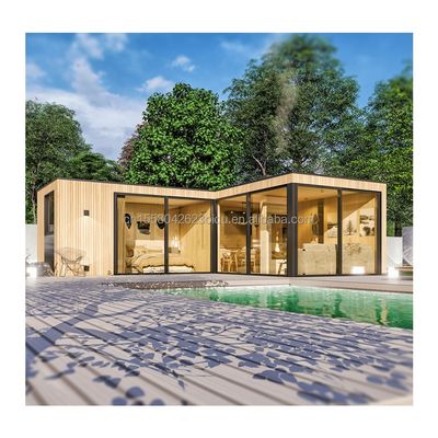 Staalstructuur Houten huis Tuin Slaapkamer Strand Landschap Kenmerken Home Stay Hotel 20ft Houten containerhuis