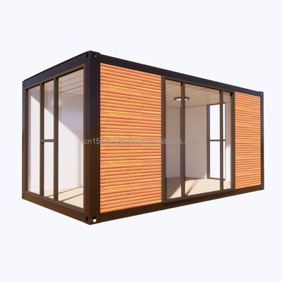 Gegalvaniseerde stalen vierkantbuizen Containerhuizen voor het park BBQ-winkel kantoor mobiele draagbare assemblage koffiebar Houten huis