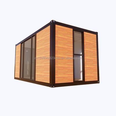 Gegalvaniseerde stalen vierkantbuizen Containerhuizen voor het park BBQ-winkel kantoor mobiele draagbare assemblage koffiebar Houten huis