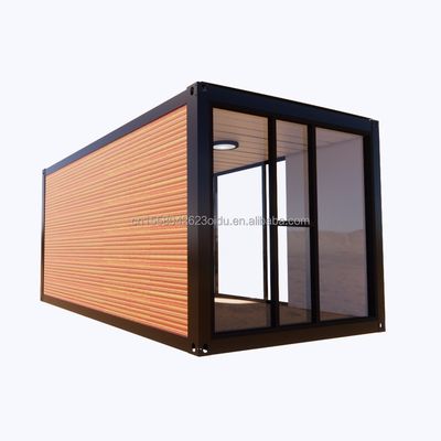 Gegalvaniseerde stalen vierkantbuizen Containerhuizen voor het park BBQ-winkel kantoor mobiele draagbare assemblage koffiebar Houten huis